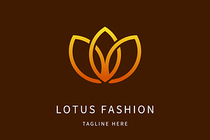Lotus Fashion Logo Design Icon, a Branding & Logo Template by Morvana Crew