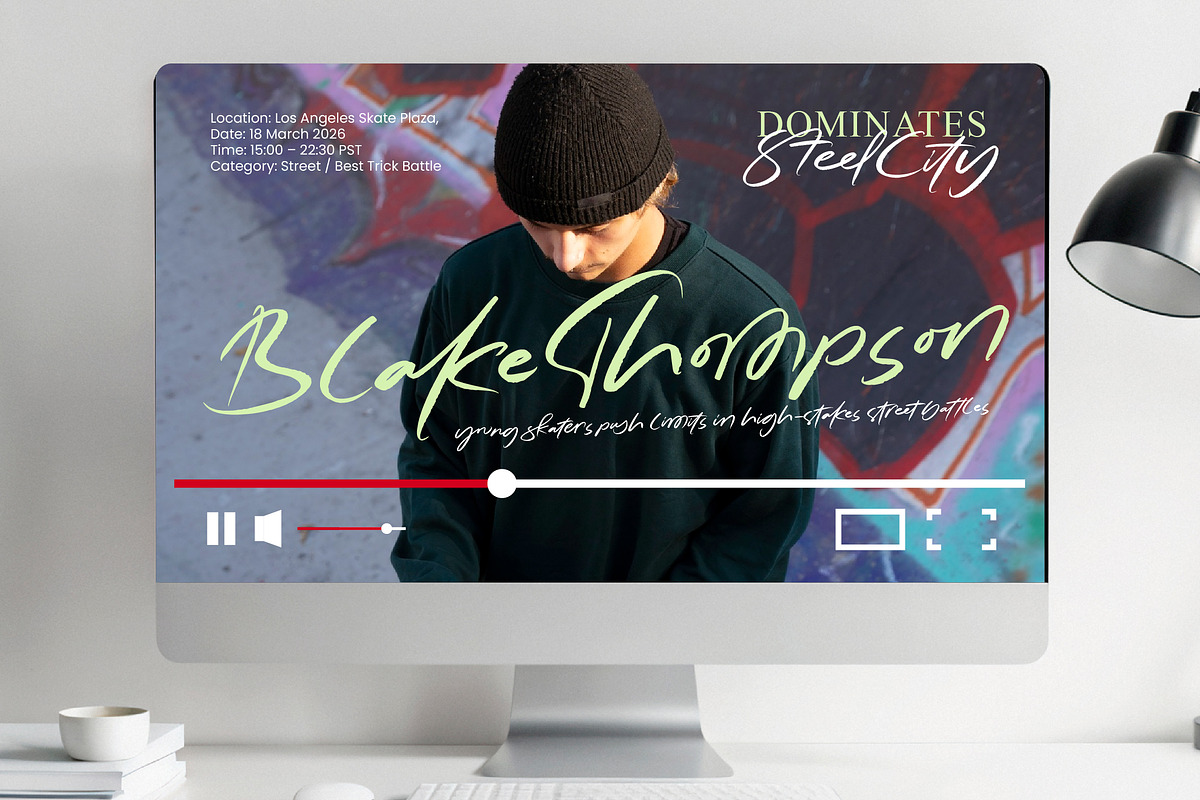 Magnetic Playback Handbrush Script, a Script Font by stylishtype.co (Photo 3 of 15)