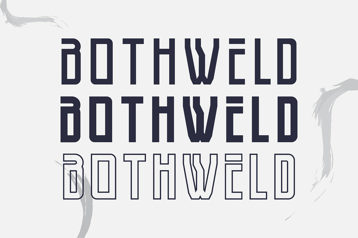 Bothweld Typeface, a Sans Serif Font by Izalsye (Photo 2 of 9)
