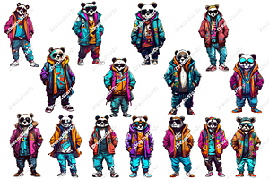 Cute Panda Clipart