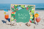 Tropical Bar Frames & Templates Set, an Illustration by NATASHA CHU (Thumbnail 3 of 11)