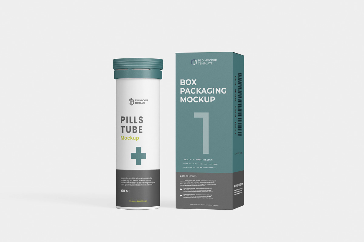 Tablets Tube Mockup, a Packaging Mockup by tiyasprabawa (Photo 6 of 10)