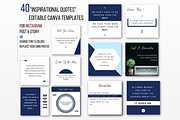 40 Inspirational Quote Templates, a Social Media Template by Kay Designs (Thumbnail 2 of 3)