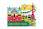 10 Amusement Park Illustration, a Decorative Illustration by denayunebgt (Thumbnail 4 of 4)