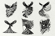 Patriotic Eagle Flag Graphics, a Seasonal Illustration by DENIDigitalArtSudio (Thumbnail 7 of 9)