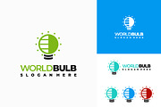 Set of World Bulb Logo designs, a Branding & Logo Template by Lucky Creative (Thumbnail 3 of 5)