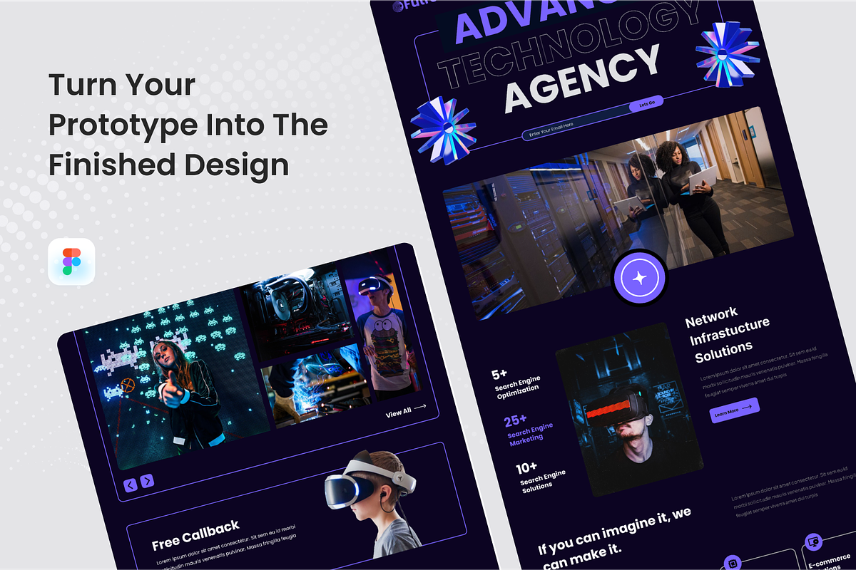 Technology Agency Landing Page, a Landing Page Template by SquidPixey (Photo 4 of 5)