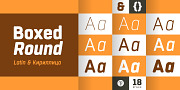 Boxed Round, a Sans Serif Font by Tipo Pépel (Thumbnail 1 of 7)
