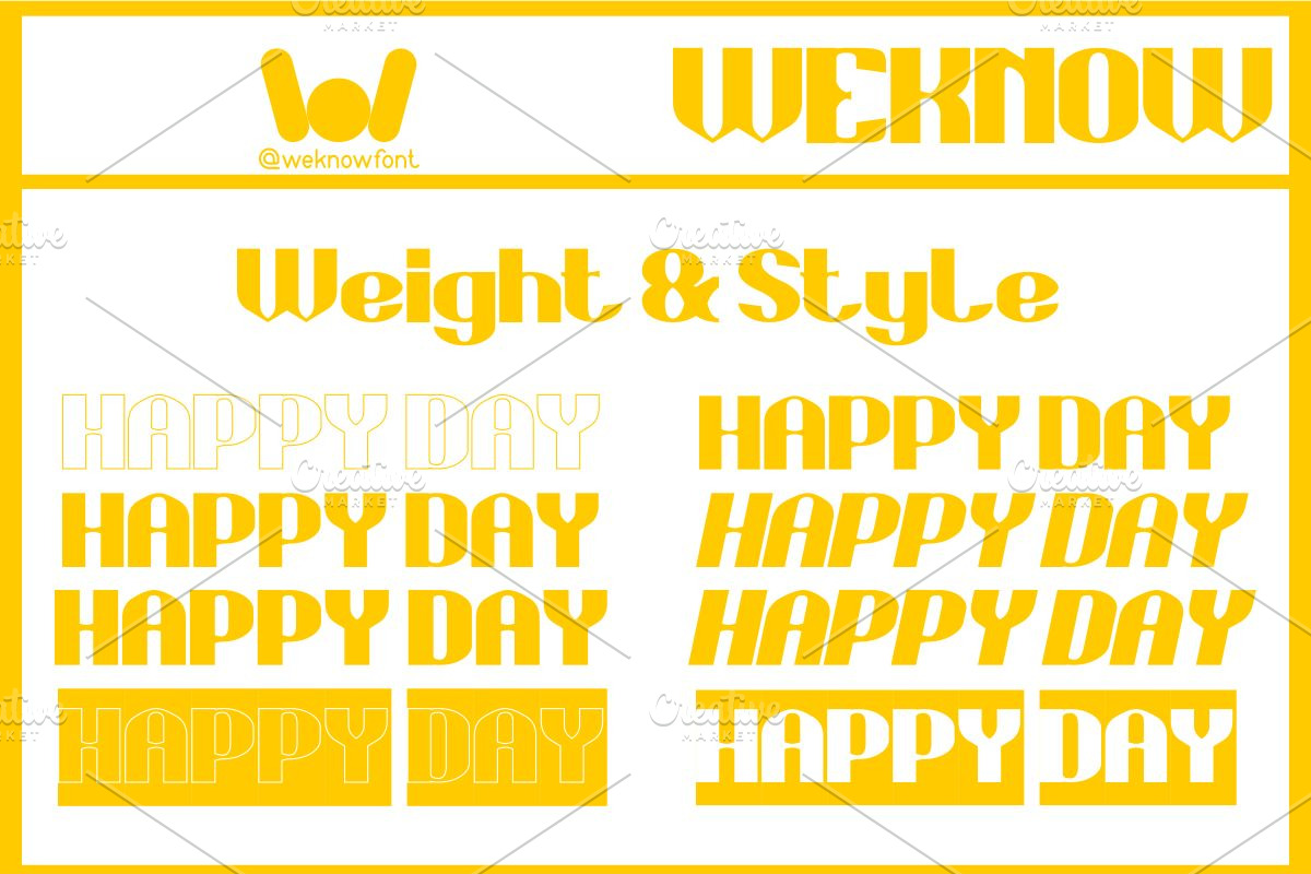 Happy Day font, a Sans Serif Font by weknow (Photo 7 of 8)
