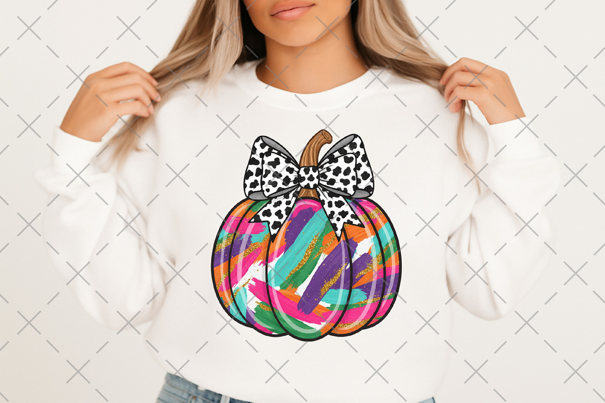 Pastel Brushstroke Pumpkin PNG, an Illustration by Craft Nest (Photo 2 of 6)