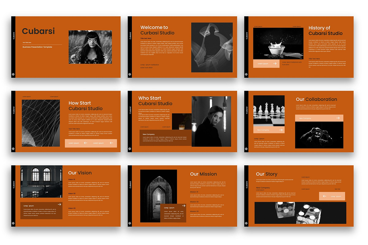 Cubarsi-Business PowerPoint Template, a Presentation Template by kreatifreya (Photo 2 of 5)