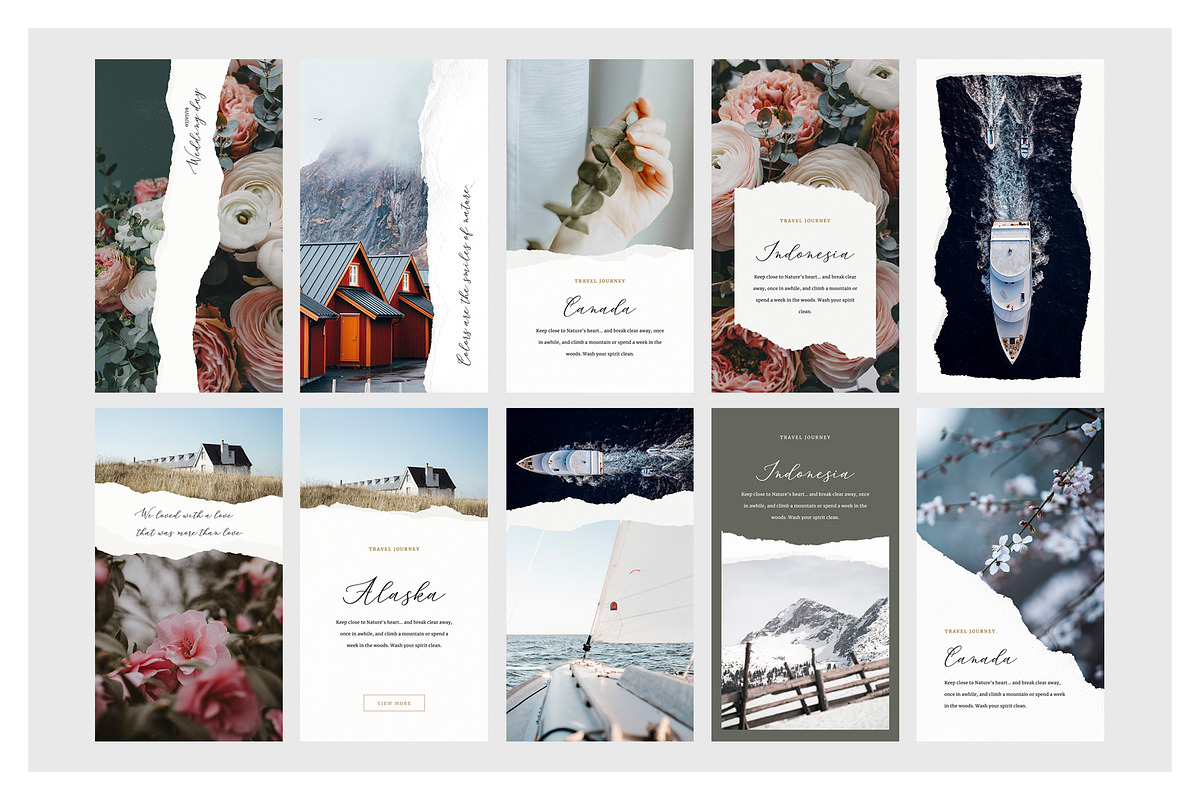 20 Torn Paper Instagram Stories, a Social Media Template by Artcoast Std. (Photo 6 of 7)