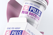 Pills Tube Bottles Mockup, an Advertising Mockup by Hubzway (Thumbnail 6 of 8)