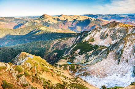 Sunset in the mountains featuring sunset, mountain, and mountains, a Nature Photo by Vapi