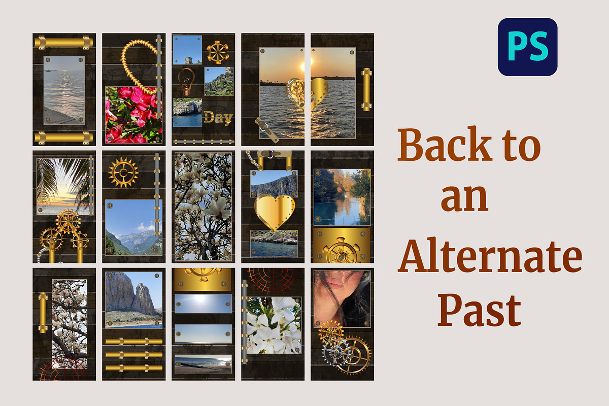 Back to an Alternate Past, a Social Media Template by Digital illustration shop (Photo 2 of 5)