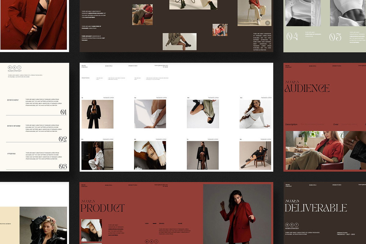 Nuxen Brand Strategy Presentation Te, a Presentation Template by Slide-Agency (Photo 7 of 11)