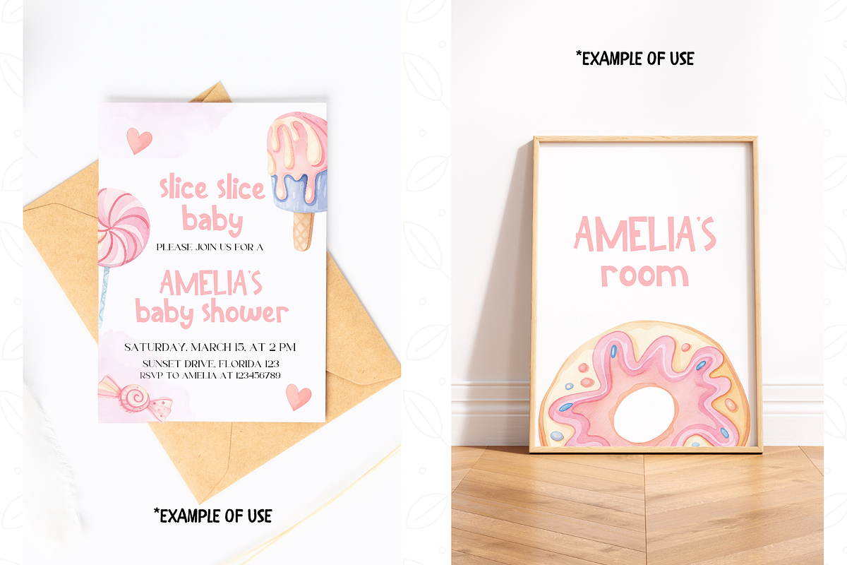 Watercolor Pastel Food Clipart, an Illustration by TatiMockup (Photo 5 of 5)