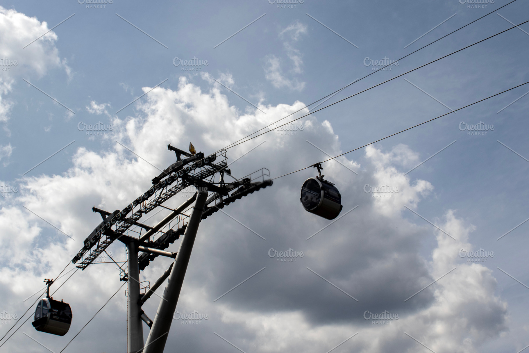 cable car support structure, a Transportation Photo by Schreibikus
