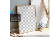 Coastal Boho Frame Mockup, a Product Mockup by MockupWizard (Thumbnail 3 of 5)