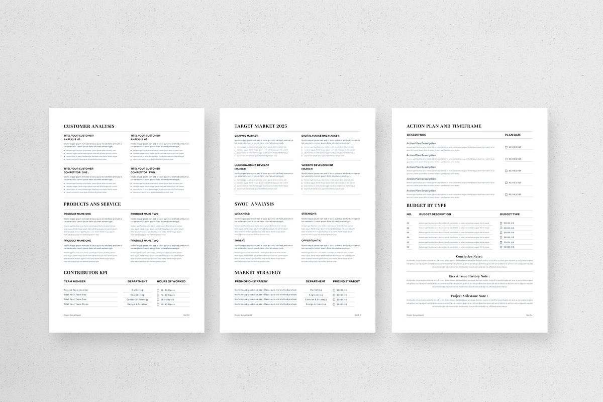 Marketing Plan | MS Word & Indesign, a Stationery Template by design_hut (Photo 2 of 7)