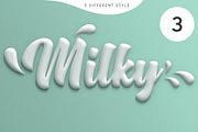 Milky Text Effect, a Layer Style Add-On by Evlogiev Studio (Thumbnail 4 of 7)