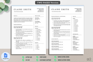 Google Docs Resume CV Template 04