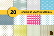 Seamless vector patterns(20 eps,png), a Pattern Graphic by DeepDesign (Thumbnail 1 of 2)