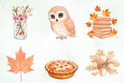 Peach Colored Autumn Clipart, an Illustration by Creative Art (Thumbnail 7 of 10)