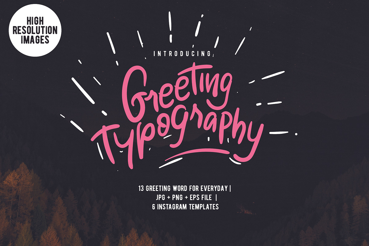 Greeting Typography 30% OFF, a Graphic by ulndsgn (Photo 1 of 4)