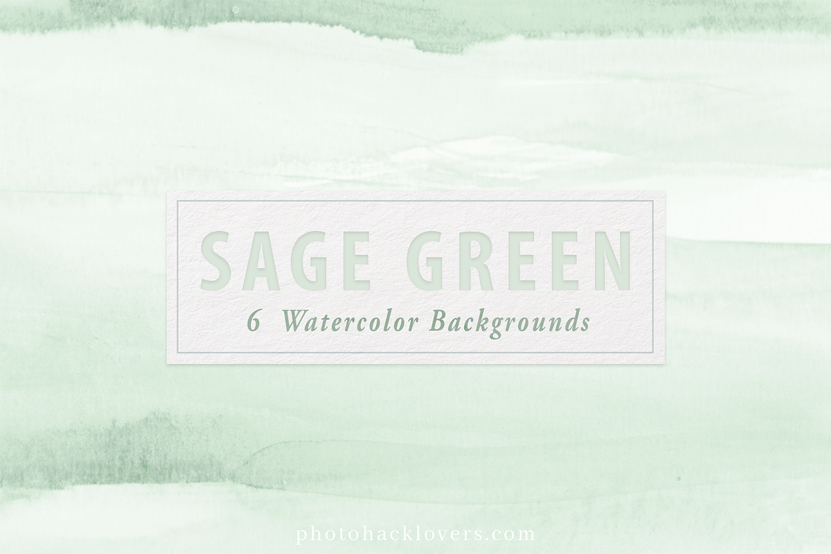 Sage Green Watercolor Backgrounds, a Graphic by Photohacklovers (Photo 1 of 7)