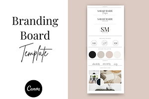 Brand Board Template Minimalist