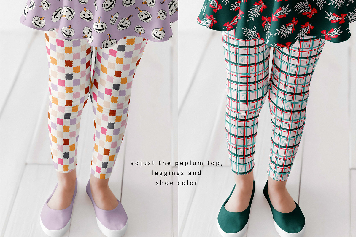Kids Leggings Mockup, a Bottom Mockup by LinnestCreative (Photo 3 of 5)