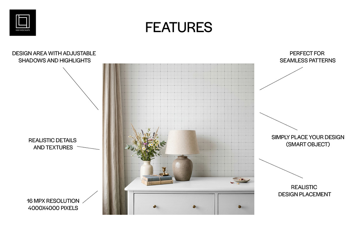 Farmhouse Wallpaper Mockup PSD, a Household Mockup by 1001 mockups (Photo 2 of 8)