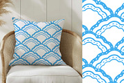 Seashells Lineart vector patterns, a Pattern Graphic by Carpet Tapete Pretzel (Thumbnail 10 of 14)