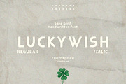 Luckywish Homemade Sans Serif Font, a Sans Serif Font by roomspace creative lab (Thumbnail 1 of 12)