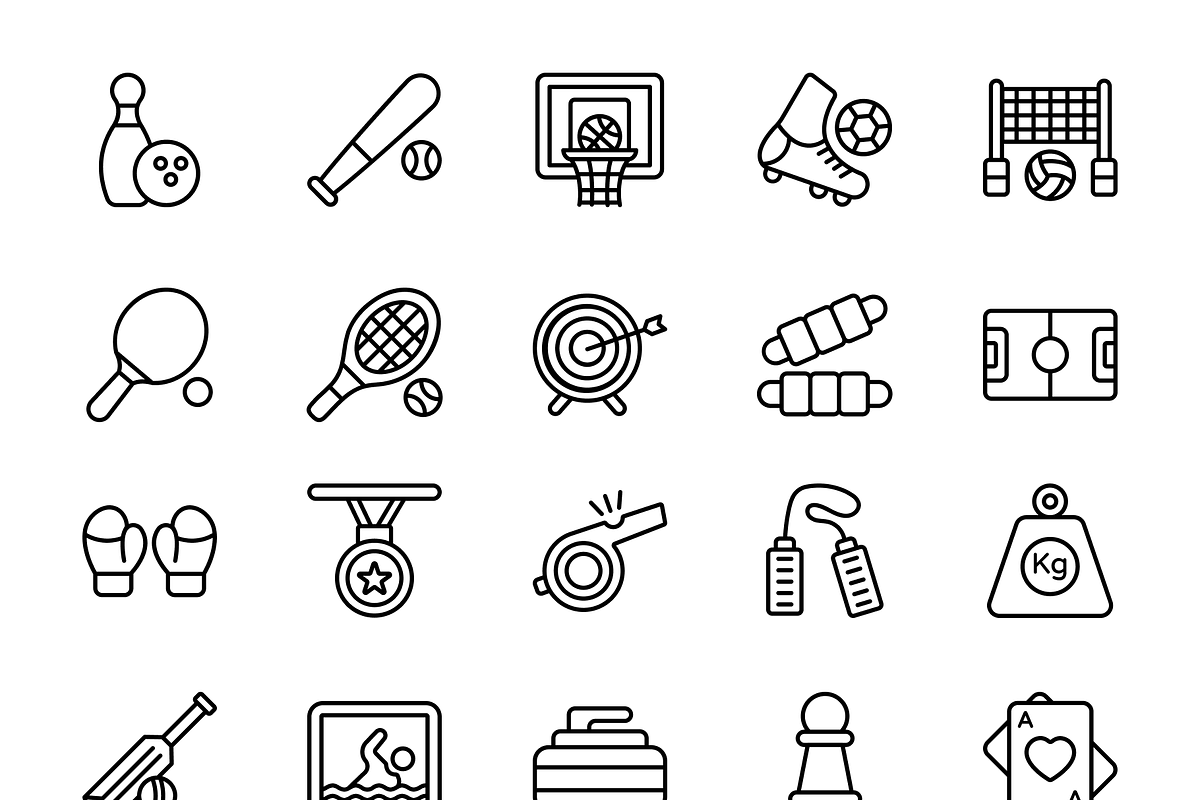 Sports and Games Icons, a Duotone Icon by Brickclay (Photo 11 of 12)