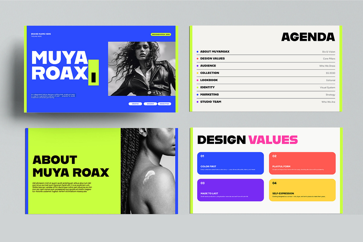 Fashion Designer Presentation Layout, a Presentation Template by MightyDesign (Photo 2 of 7)