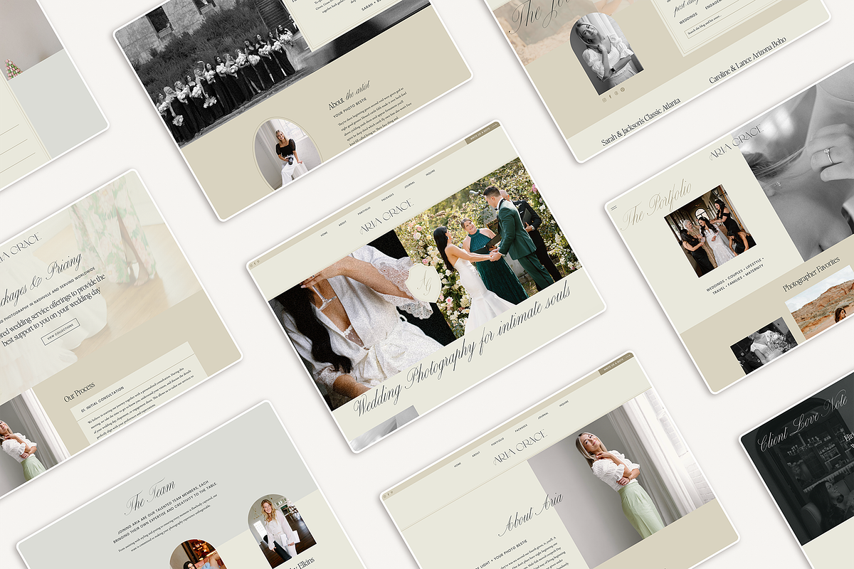 Aria Grace Showit Website Template, a Websites & App Template by Lovendear Design (Photo 2 of 3)