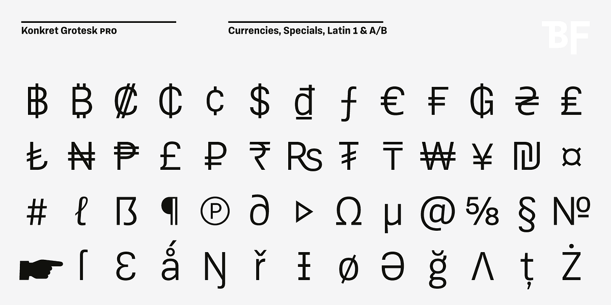 BF Konkret Grotesk Pro, a Sans Serif Font by BrassFonts (Photo 14 of 14)