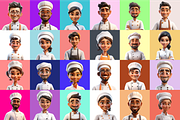Chef Characters, a Characters & Person 3D Model by Digital Blood (Thumbnail 4 of 11)