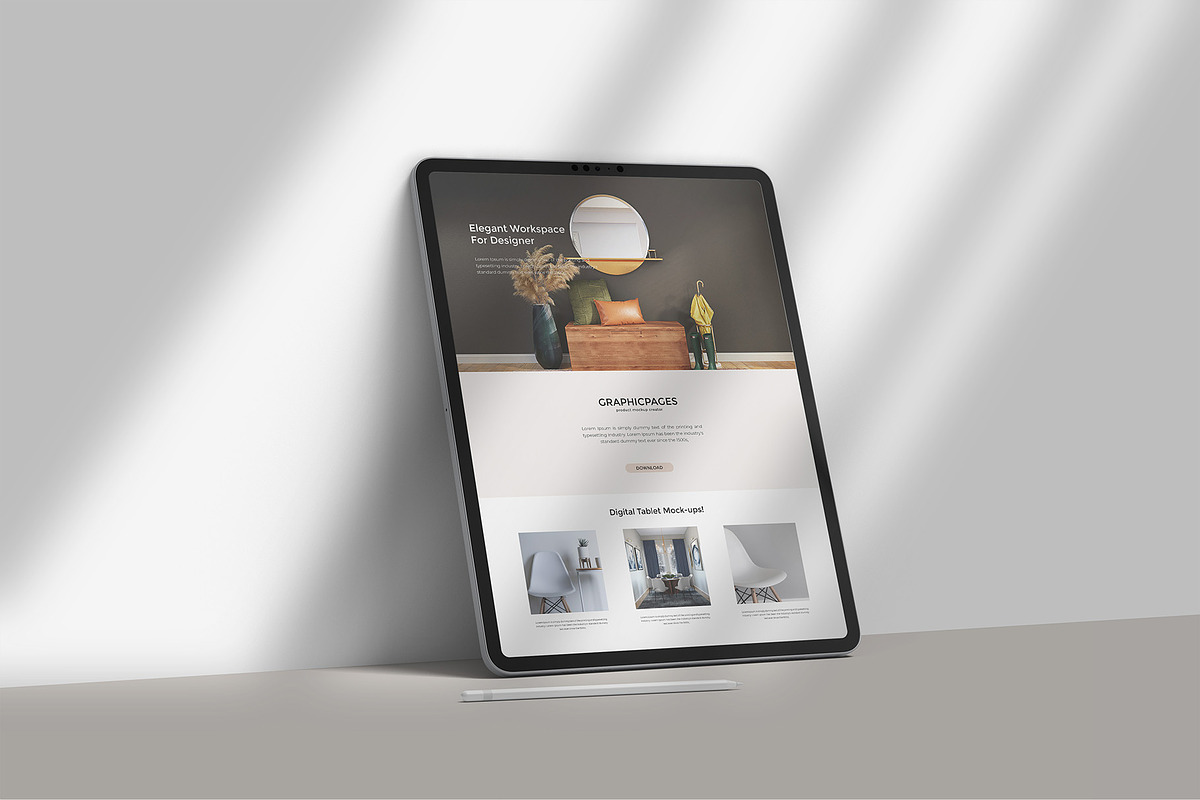 iPad Pro Mockup, an iPad Mockup by graphicpages (Photo 13 of 17)