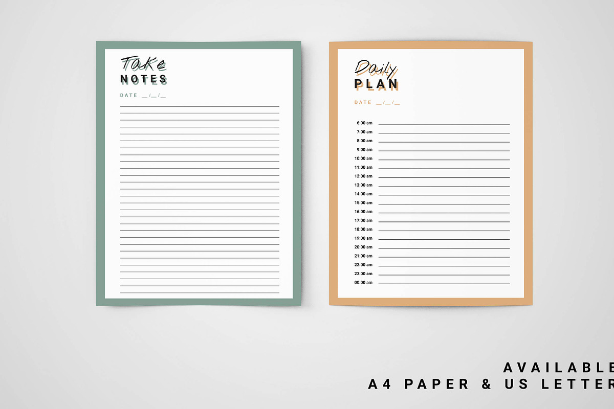 Editable/Printable Planners 2018, a Stationery Template by Outline Design (Photo 3 of 6)