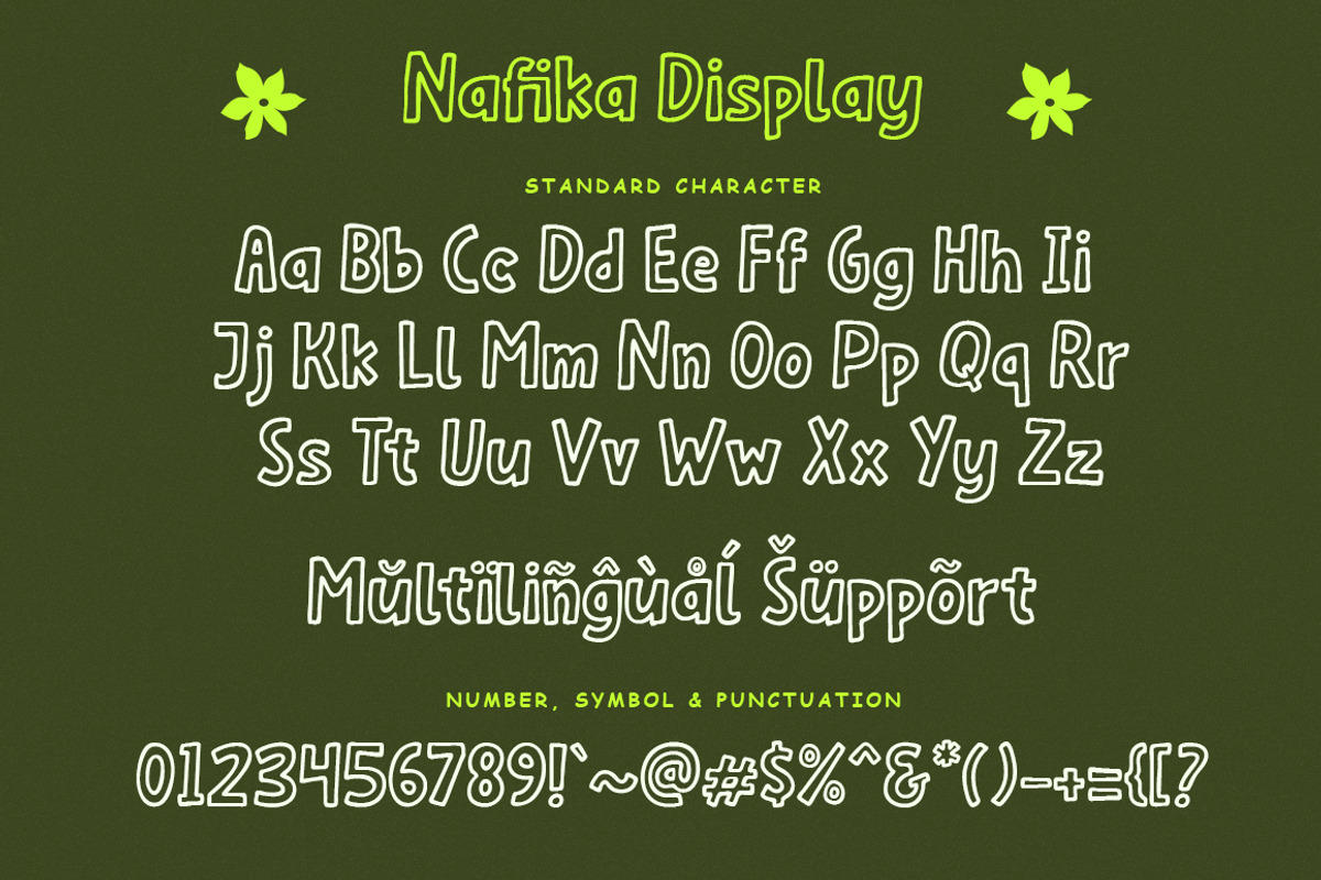 Nafika Display Hand-Drawn Font, a Font by Haps Space (Photo 7 of 8)