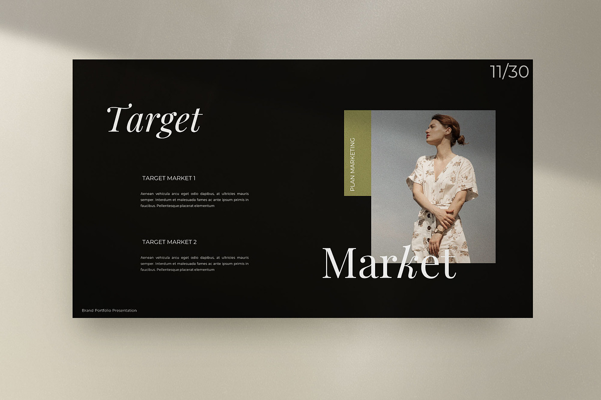 Femmes -Fashion Portfolio Powerpoint, a Presentation Template by Dirtytemp Studio (Photo 2 of 11)