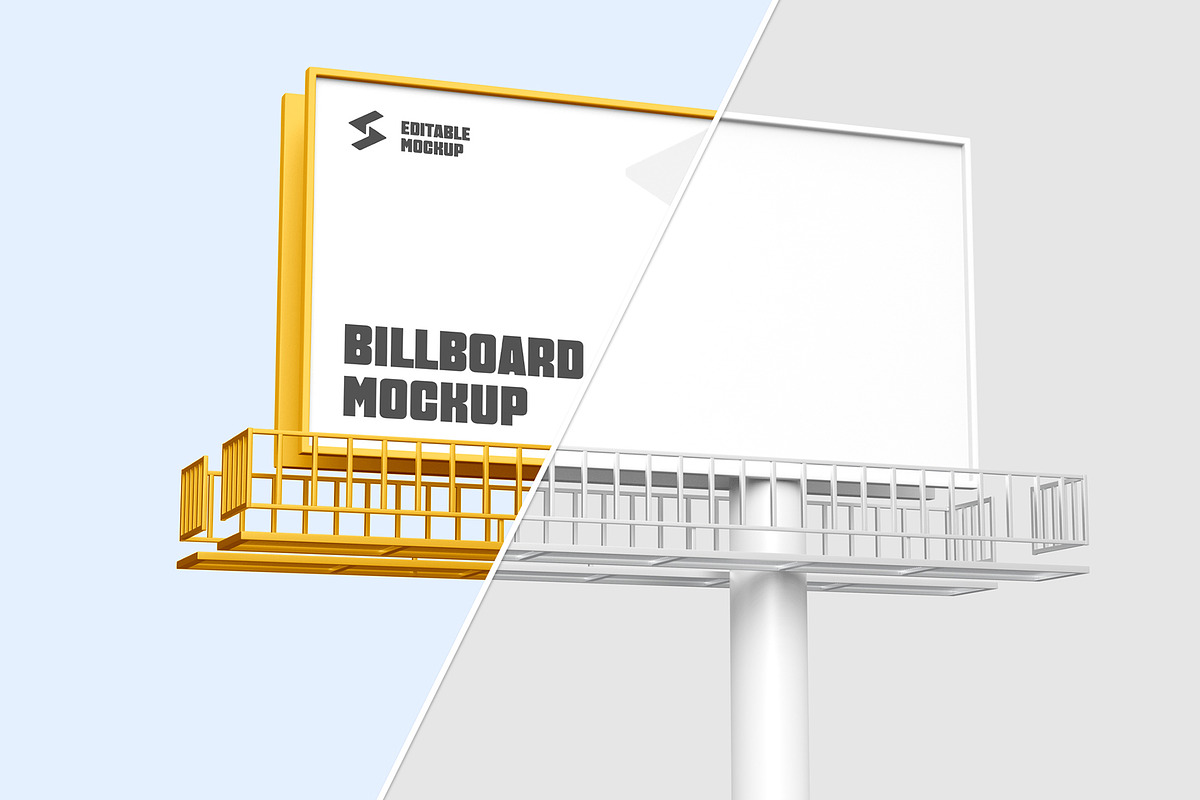 Outdoor Billboard Mockup PSD, an Advertising Mockup by graphypix (Photo 3 of 4)