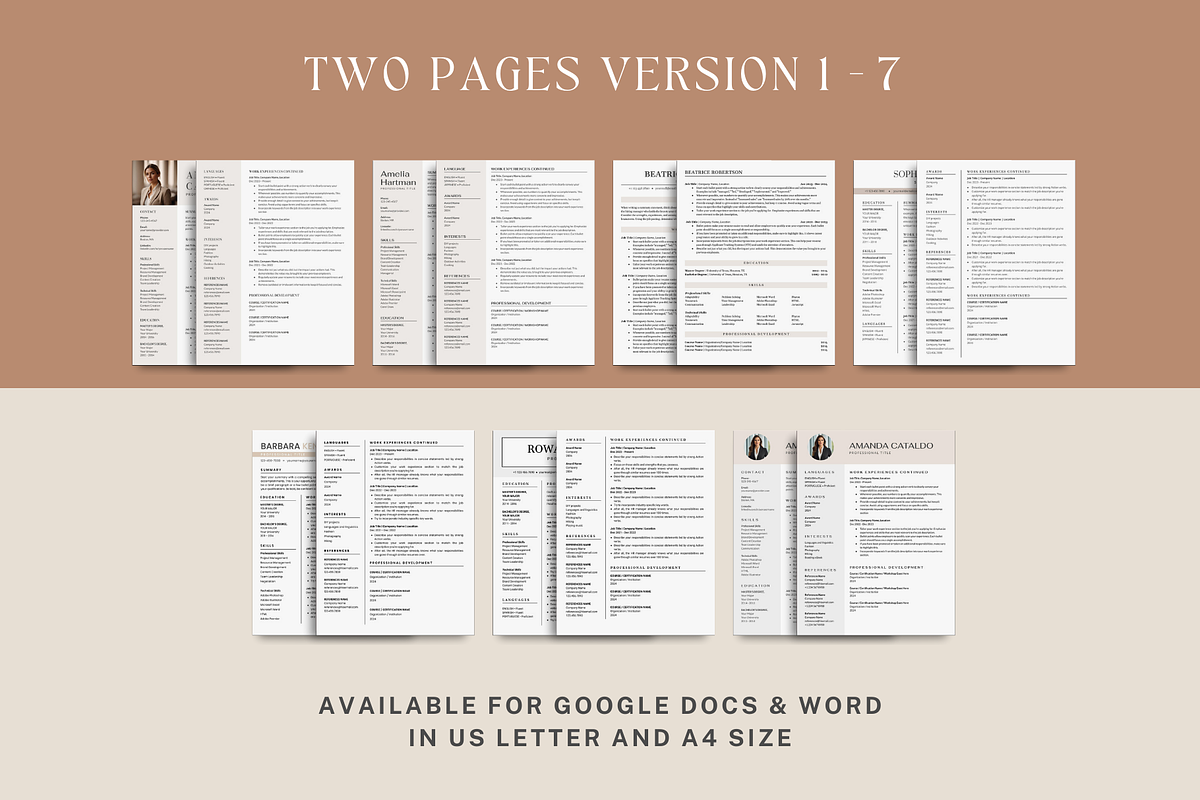 Resume Template Bundle, a Resume Template by bonadigitals (Photo 4 of 8)
