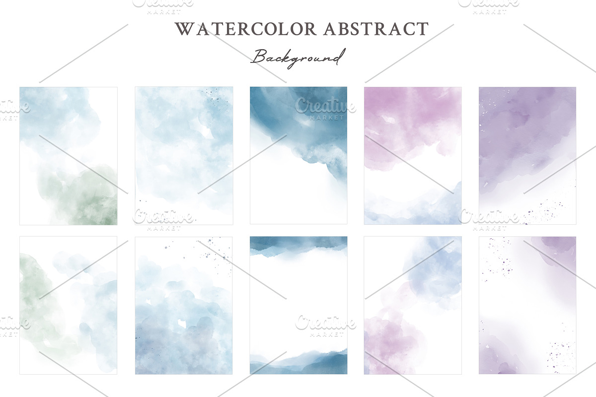 Watercolor Background for Template, a Texture Illustration by Yorda Studio (Photo 3 of 5)