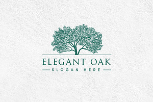 Elegant Oak Logo Template