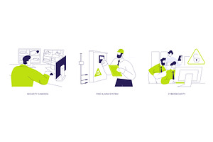 Security technologies abstract, a Technology Illustration by Visual Generation