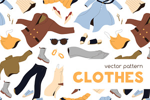 Fashion clothes seamless pattern, a Pattern Graphic by Good Studio